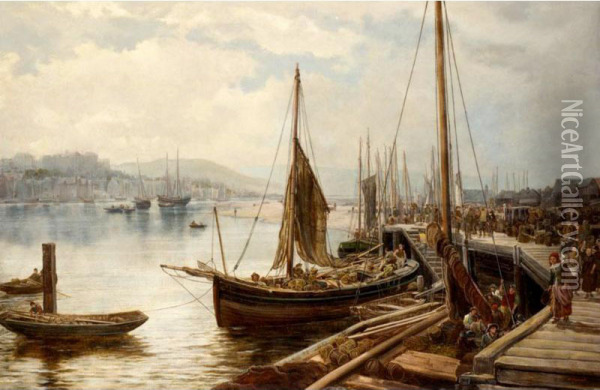 Whitby Oil Painting - William Howard Hart