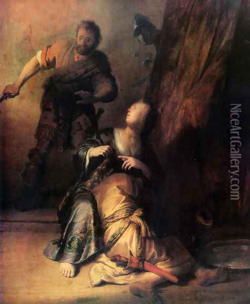 Samson Betrayed by Delilah Oil Painting - Rembrandt Van Rijn