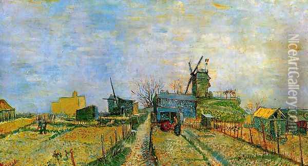 Vegetable Gardens in Montmartre Oil Painting - Vincent Van Gogh