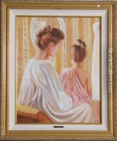 Mother's Day Oil Painting - Charles Louis Mitchell