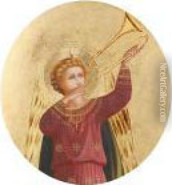 Angels Oil Painting - Fra Angelico (Guido di Pietro)