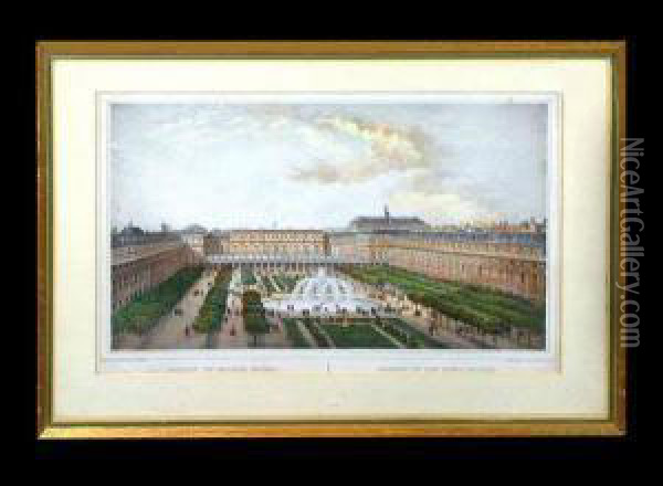 Jardin Du Palais Royal Oil Painting - Philippe Benoist