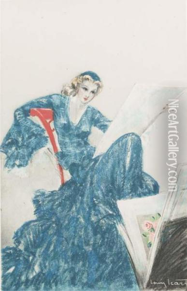 Untitled Oil Painting - Louis Icart