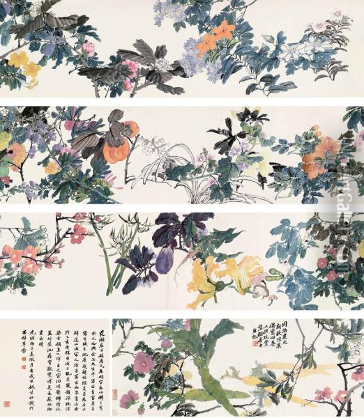 Flowers Oil Painting - Zhou Lian
