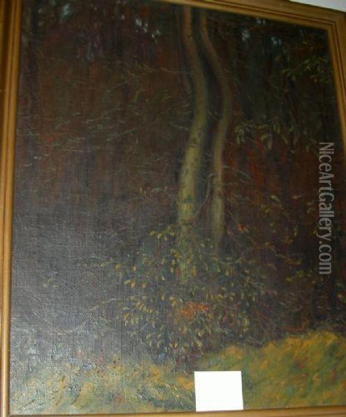 Olja, Landskap Med Bondgard, 37x44 Oil Painting - Helge Kemner