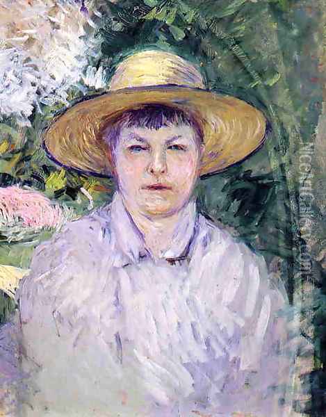 Portrait Of Madame Renoir Oil Painting - Gustave Caillebotte
