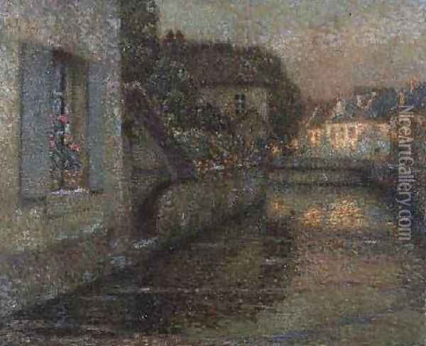 The Bridge at Gisors Oil Painting - Henri Eugene Augustin Le Sidaner