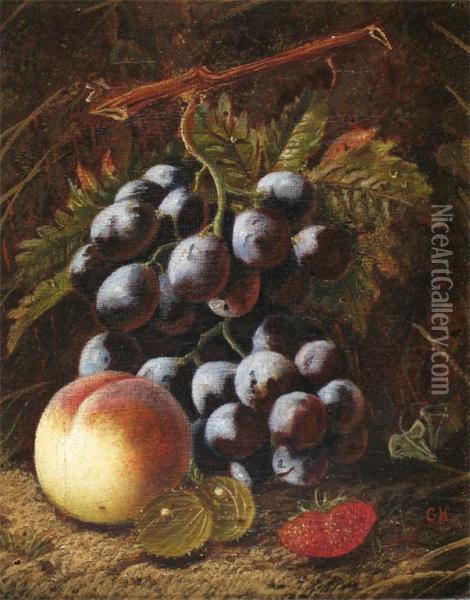 Still Lives Of Fruit And Flowers Oil Painting - George Walter Harris