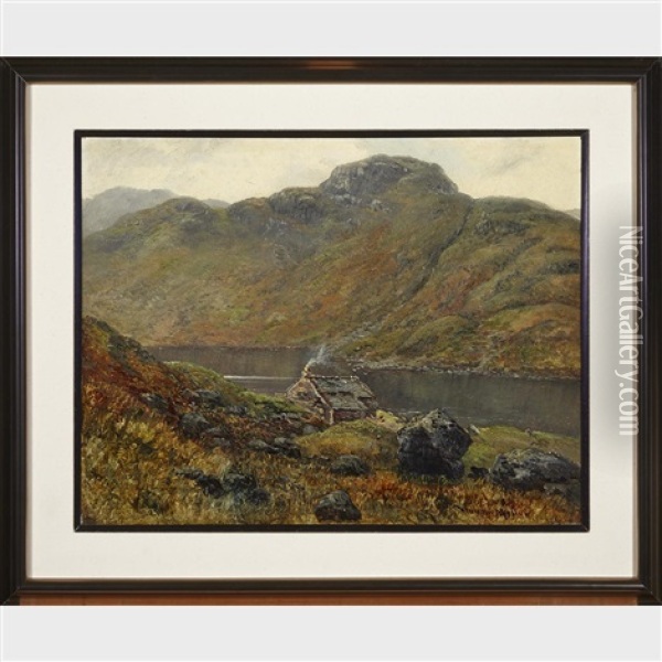A Pair Of Landscapes Oil Painting - William Mellor