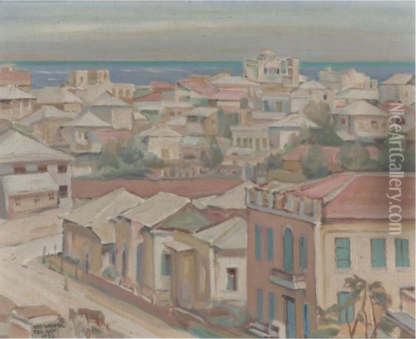 View Of Tel Aviv Oil Painting - Wilhelm Wachtel