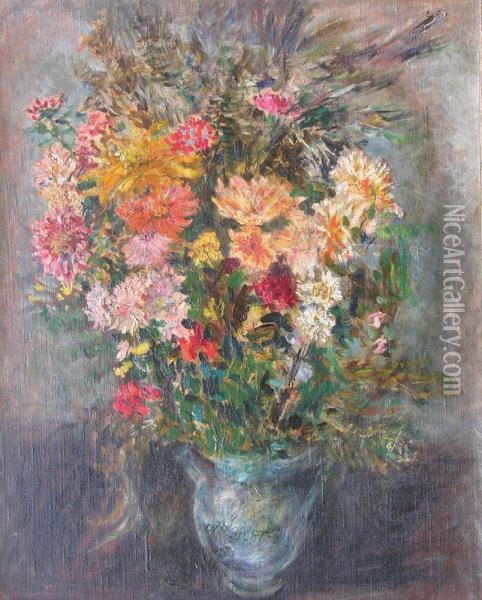 Bouquet De Fleurs Oil Painting - Alexis Pawlowitsch Arapoff