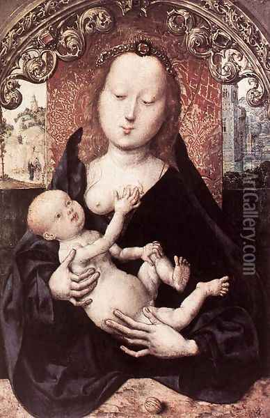 Virgin and Child 1510s Oil Painting - Master Of The St. Bartholomew Altarpiece