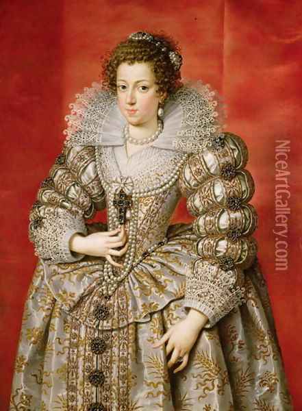 Anne of Austria 1601-66 Oil Painting - Frans Pourbus the younger