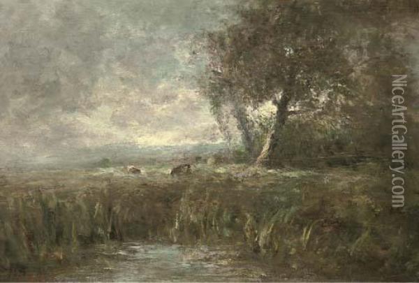 A Landscape With Pool Oil Painting - George Boyle