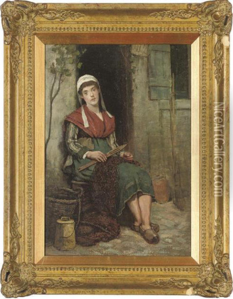 The Fisherman's Wife Oil Painting - Walter Herbert Roe