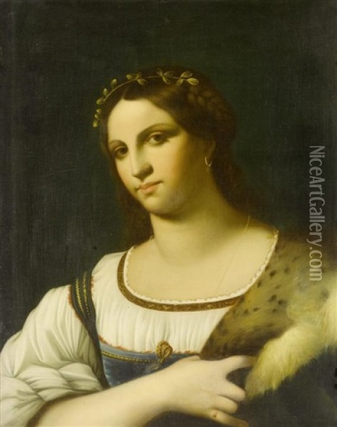 Portrait Einer Jungen Frau Oil Painting - Sebastiano Del Piombo