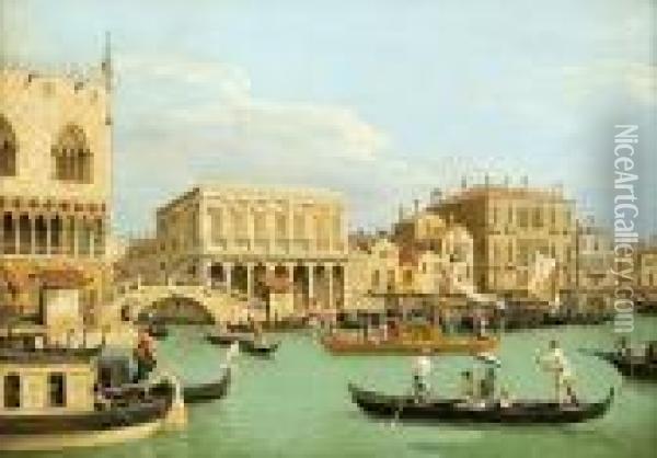 Grand Canal Oil Painting - (Giovanni Antonio Canal) Canaletto
