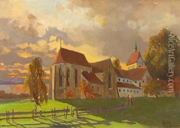 War Tatig In Gosholz Bei Lindenberg Oil Painting - Otto Keck