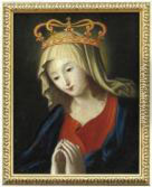 Vergine Orante Oil Painting - Guido Reni