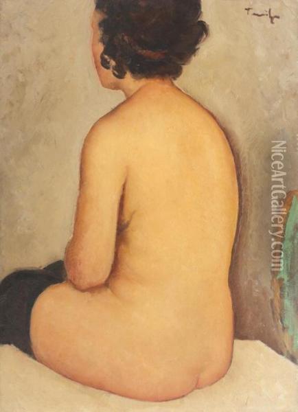 Nud Cu Spatele Oil Painting - Nicolae Tonitza
