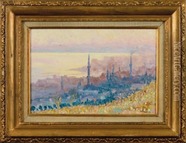 Istanbul Oil Painting - Konstantinos Maleas