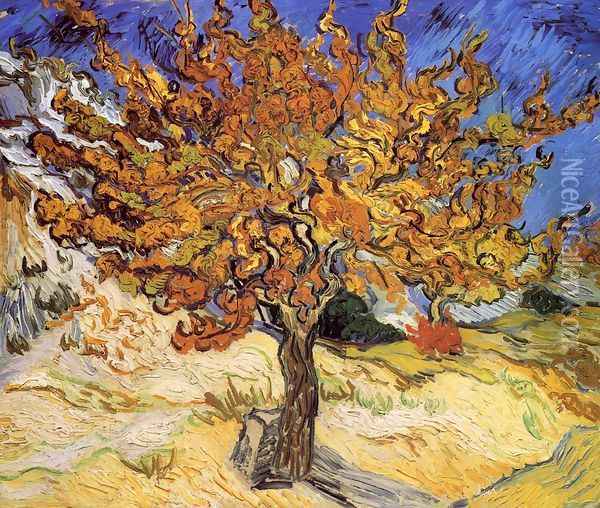 Mulberry Tree Oil Painting - Vincent Van Gogh