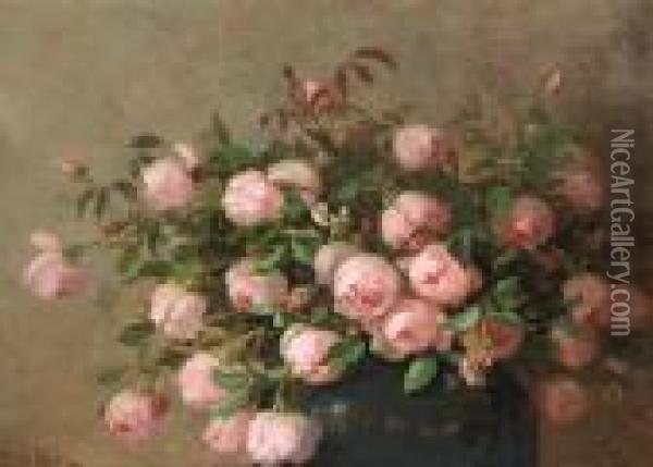 Peonies Oil Painting - Edith White