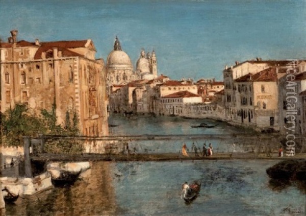 Vue De Venise Oil Painting - Fernand Maillaud