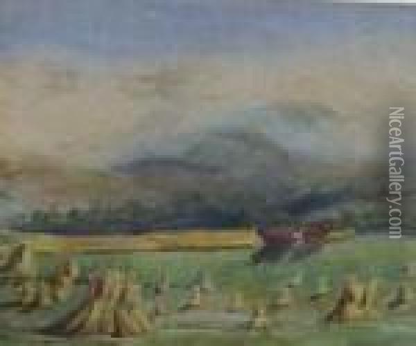 Harvest-time Oil Painting - William Mason Brown