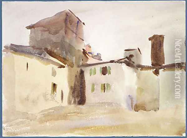 Borgo San Lorenzo (2) ca 1910 Oil Painting - John Singer Sargent