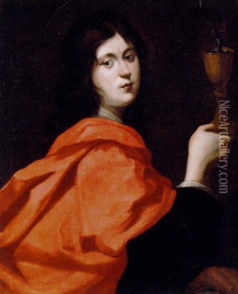 Saint John The Evangelist Oil Painting - Cesare Dandini