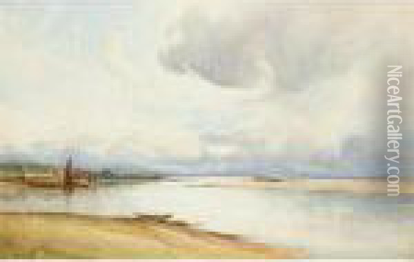 Coastal Landscape Oil Painting - David West