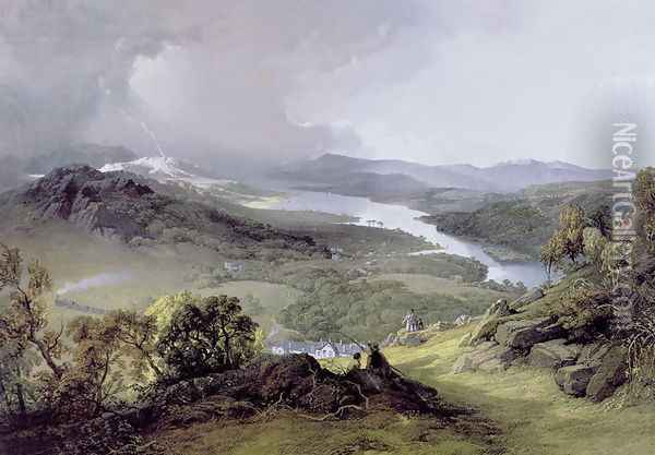 Windermere from Orrest Head Oil Painting - James Baker Pyne