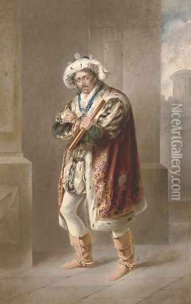 Edmund Kean as Richard III Oil Painting - English School