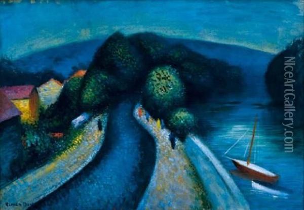 La Promenade Oil Painting - Alfred Dunet