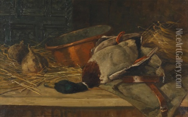Stillleben Oil Painting - Julius Ullmann