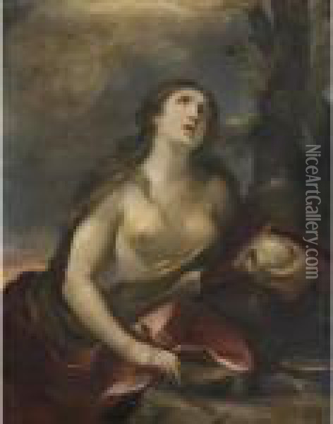 Maddalena Penitente Oil Painting - Guido Reni