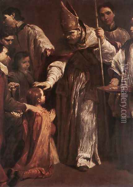 Confirmation 1712 Oil Painting - Giuseppe Maria Crespi