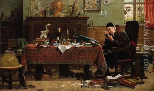The Bookworm Oil Painting - Henry Stacy Marks