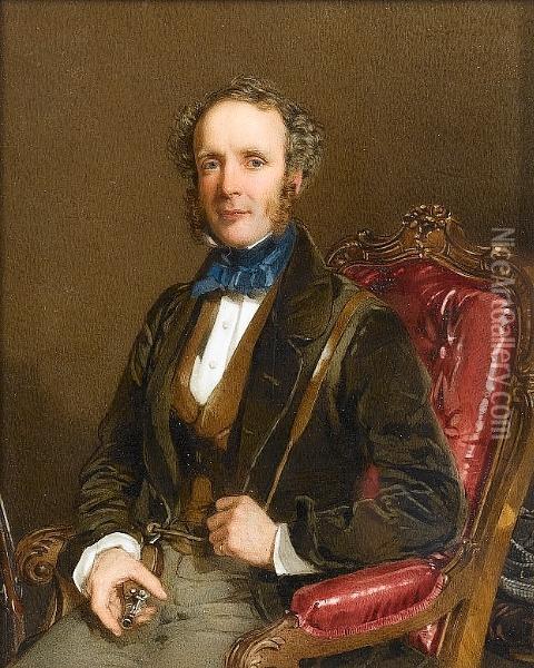 A Gentleman Oil Painting - Thomas Heathfield Carrick