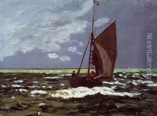 Stormy Seascape Oil Painting - Claude Oscar Monet