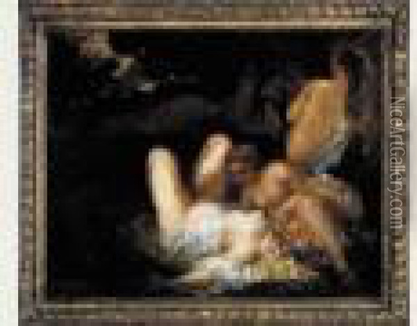Baigneuses Oil Painting - Narcisse-Virgile D Az De La Pena