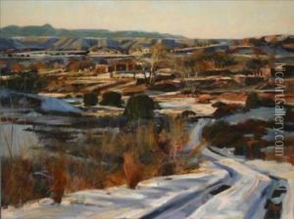 December Light Oil Painting - William Preston