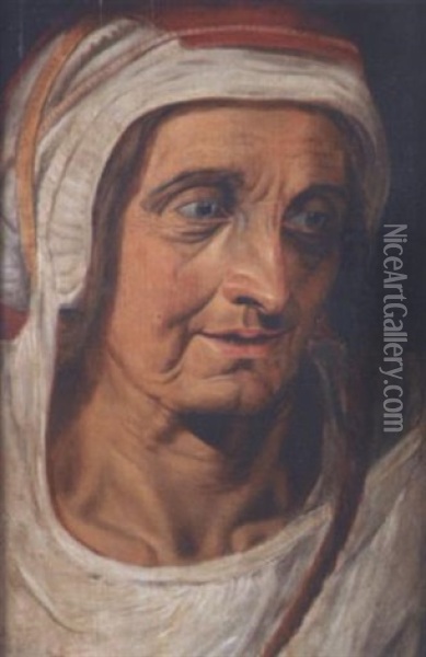 Portrait De Femme Oil Painting - Frans Floris the Elder
