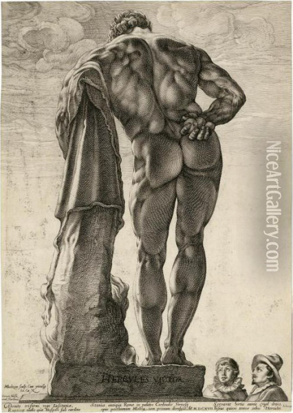 Hercules Farnese Oil Painting - Hendrick Goltzius