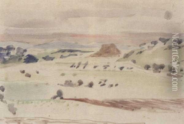 Landscape Near Rye Oil Painting - Paul Nash
