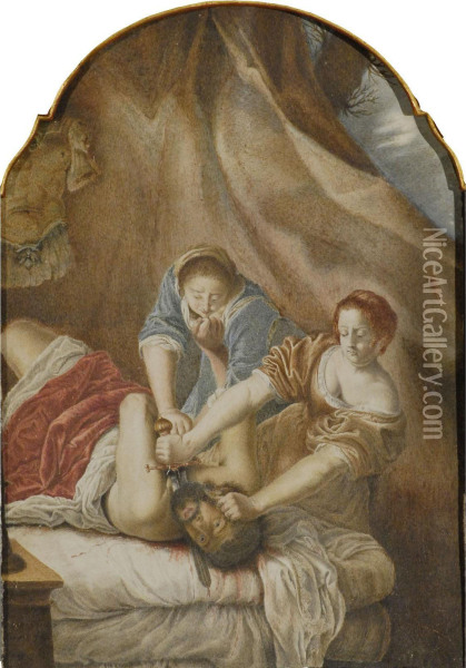 Oloferne Oil Painting - Artemisia Gentileschi