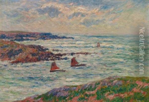 L'entree Du Port De Doelan, Finistere Oil Painting - Henry Moret