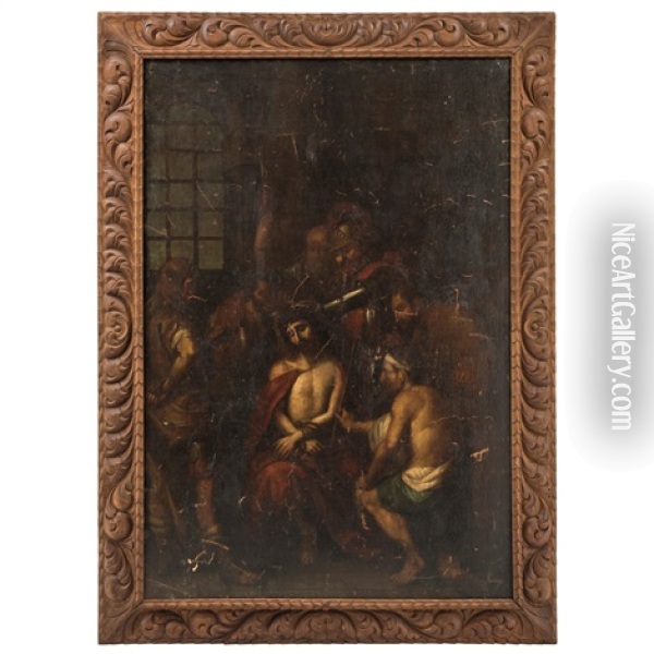 Cristo De Burlas Oil Painting - Jose de Alcibar