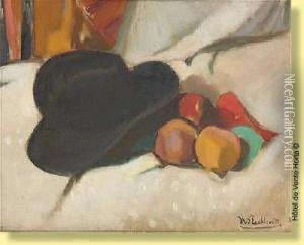 Le Chapeau Noir Oil Painting - Jean Van Den Eeckhoudt